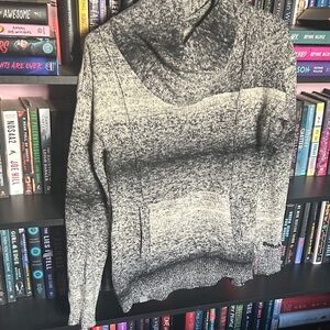 Bench Black and Gray Cowl Neck Sweater